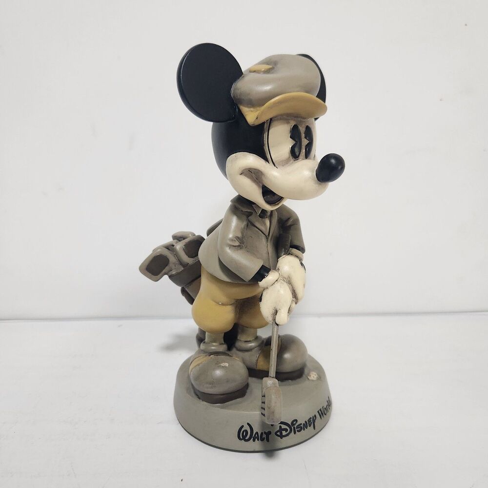 Vintage Mickey Mouse Golf Figure Walt Disney World Golf Bobble Head Golfer 8” - Picture 5 of 7